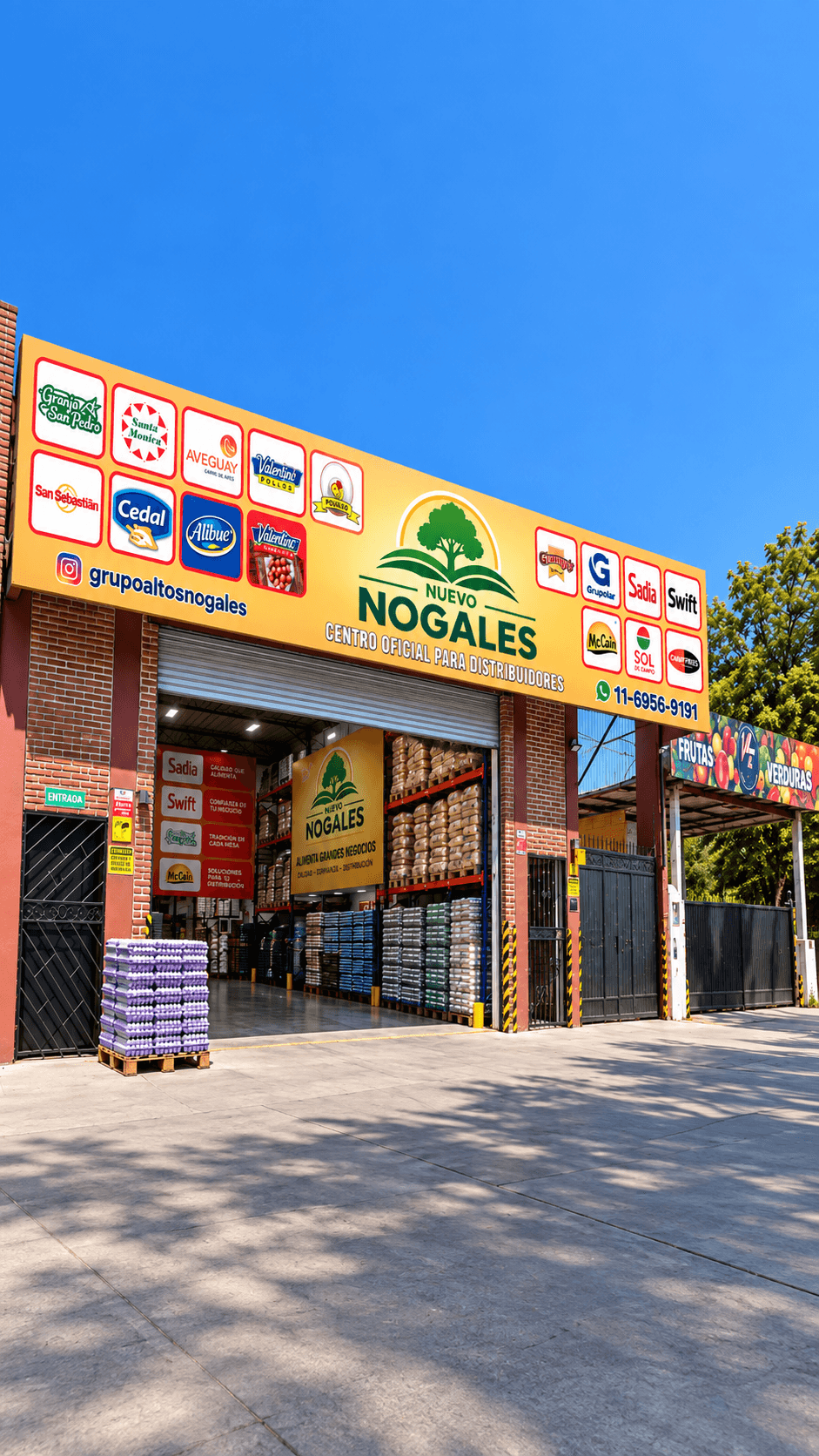 Los locales de AVIMIX y Nuevo Nogales en Moreno